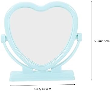 FOMIYES Double-Sided Heart Shaped Vanity Mirror