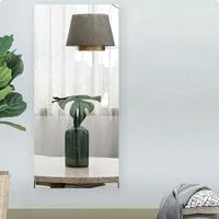 Acrylic Mirror Wall Sticker - Silver 19x19 Inches 1