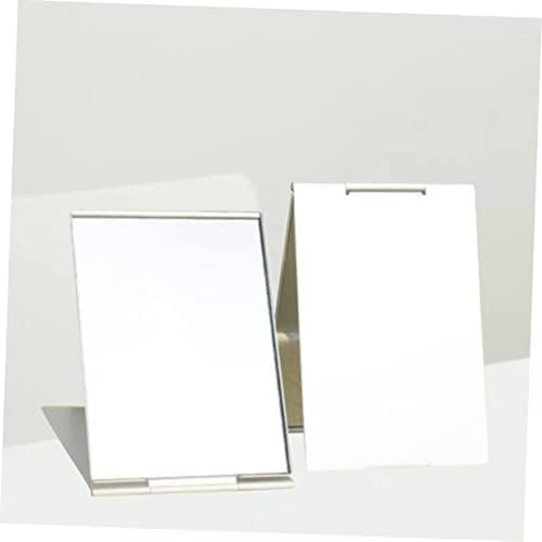 BESTYASH 2pcs Ultra Thin Aluminum Makeup Mirrors