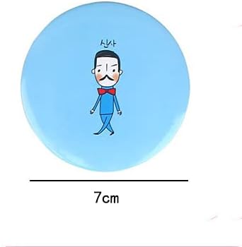 WOIWO 10PCS Cartoon Mini Portable Makeup Mirror Set