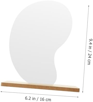 MAGICLULU Desktop Vanity Mirror with Wooden Base