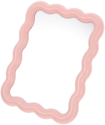 FONDOTIN Portable Wave Shaped Vanity Mirror