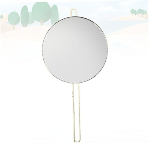 Beaupretty Handheld Round Makeup Mirror