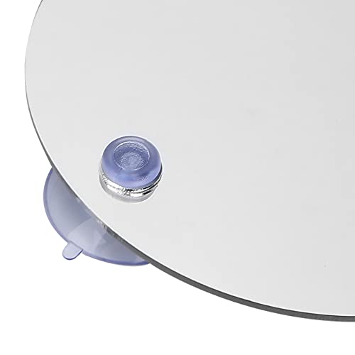 Dioche Fogless Round Shower Mirror with Suction Cup
