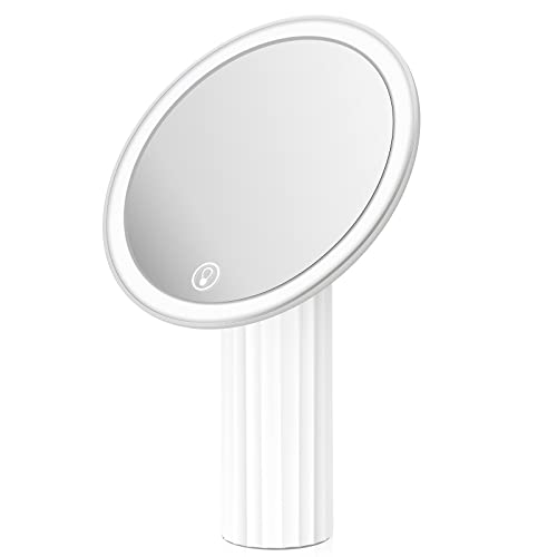 KerMiCi LED Makeup Mirror with Touch Sensor and Suction Base