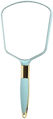 WRITWAA 1pc Portable Handheld Makeup Mirror with Wall Hanging Hole