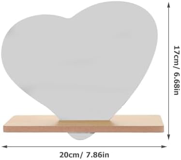 Kichvoe Irregular Heart-Shaped Makeup Mirror with Base