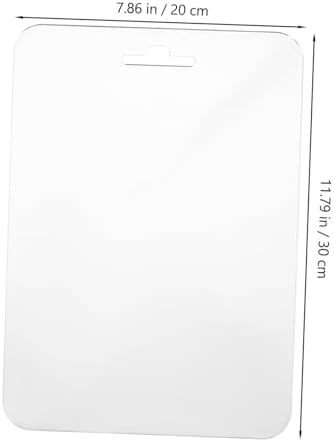 30x20cm Unbreakable Acrylic Shower Mirror for Men Women