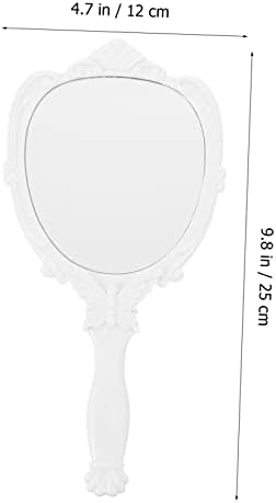 Healeved Small Mirror Makeup Retro Folding Wall-Mounted Vanity Mirror