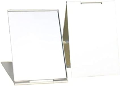 BESTYASH 2pcs Ultra Thin Aluminum Makeup Mirrors