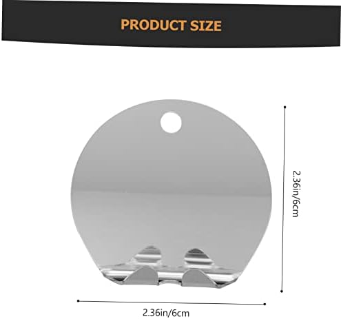 Portable Bathroom Mirror with Suction Cups and Anti-Fog Design