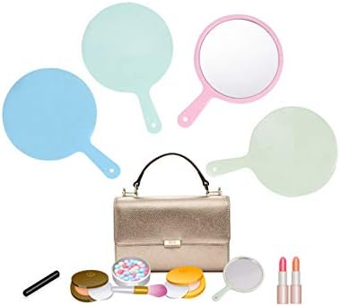 AKOAK 4 Pcs Mini Portable Makeup Mirror Set