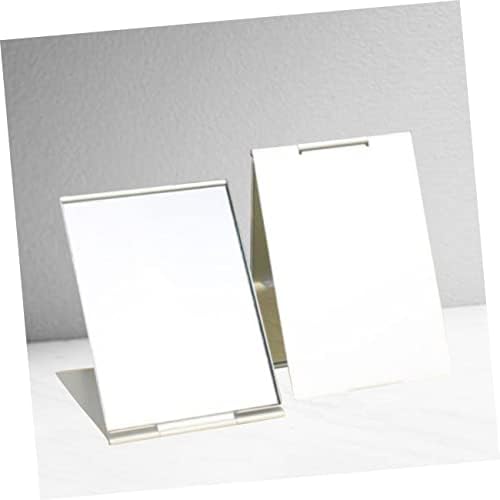 BESTYASH 2pcs Ultra Thin Aluminum Makeup Mirrors