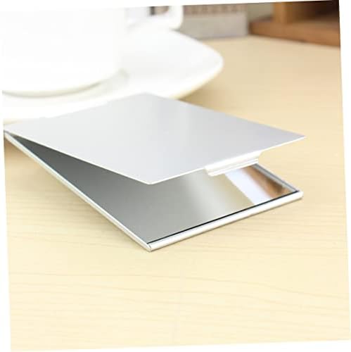 BESTYASH 2pcs Ultra Thin Aluminum Makeup Mirrors