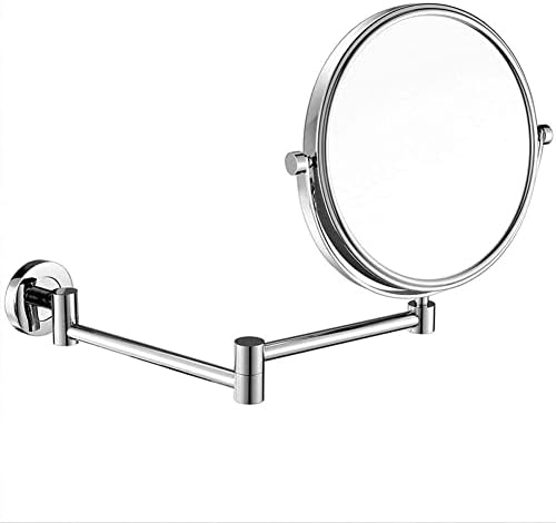 8 Inch Double Sided Wall Mount Makeup Mirror with 10X Magnification