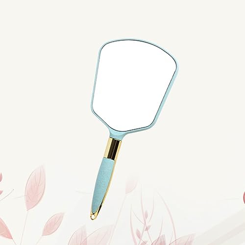 Healvian 1pc Portable Handheld Makeup Mirror with Wall Hanging