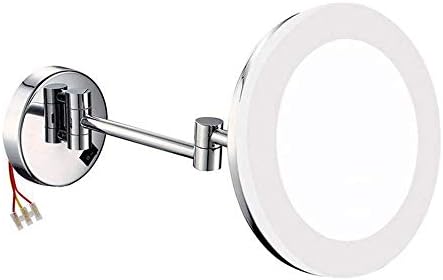 FUDGIO 8 Inch Wall Mount Vanity Mirror with LED and 3X Magnification