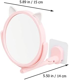 Wall-Mounted Folding Mirror for Bathroom and Vanity Use