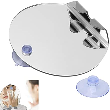 YEmirth Non-Fog Round Shower Mirror with Suction Hook 1