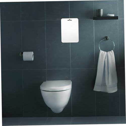 Fogless Acrylic Mirror 30x20cm Shaving Mirror Padlock Shatterproof for Women