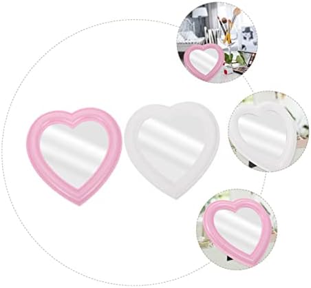 VINTORKY Heart-Shaped Wall-Mounted Makeup Mirror for Vanity