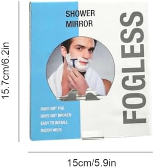 CurcKua Anti-Fog Acrylic Shower Mirror 1