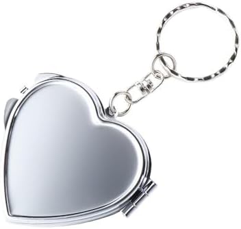 Double Sides Metal Cosmetic Mirror Keychain