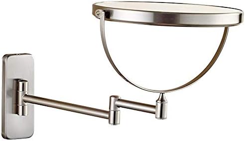 LZHIANG 8-Inch Double-Sided LED Vanity Mirror with 5X Magnification