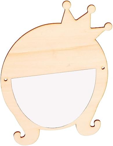 Cute Cartoon Wooden Makeup Mirror for Home and Beauty Use