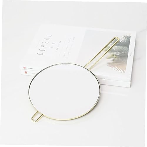 Beaupretty Handheld Round Makeup Mirror