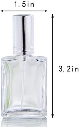 YU FENG 12pcs Refillable Glass Spray Bottles with Funnels and Dispenser