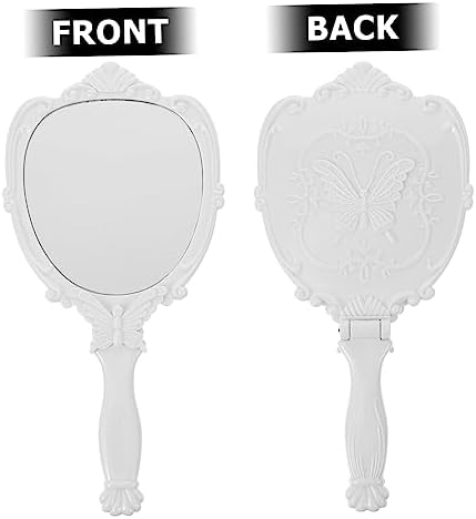 Healeved Small Mirror Makeup Retro Folding Wall-Mounted Vanity Mirror