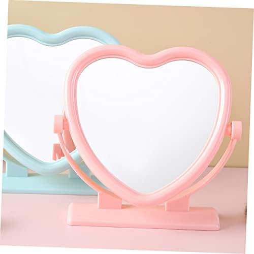 Heart Shaped Double Sided Mirror Portable Vanity Mirror