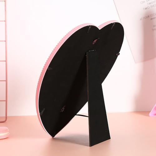 Heart Shaped Makeup Mirror Wall and Table Top Mount