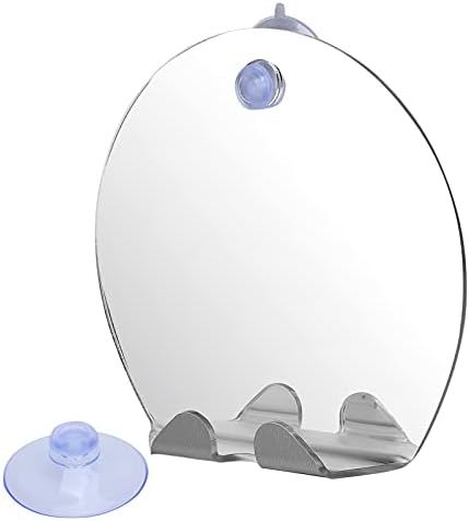 Focket Anti Fog Round Shower Mirror with Suction 1