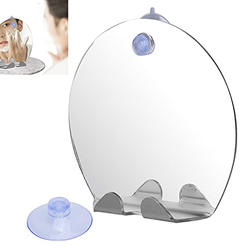 Dioche Fogless Round Shower Mirror with Suction Cup
