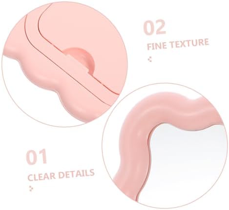 FONDOTIN Portable Wave Shaped Vanity Mirror