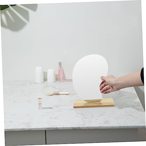 Alipis Acrylic Vanity Mirror with Wooden Base 1
