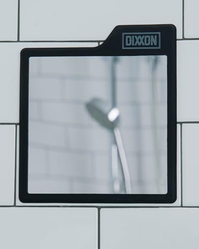 DIXXON FLANNEL CO Anti-Fog Adhesive Shower Mirror - Black