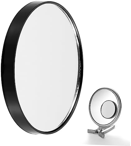 DEARMAMY Compact 5x Magnifying Mirror with Suction Cups