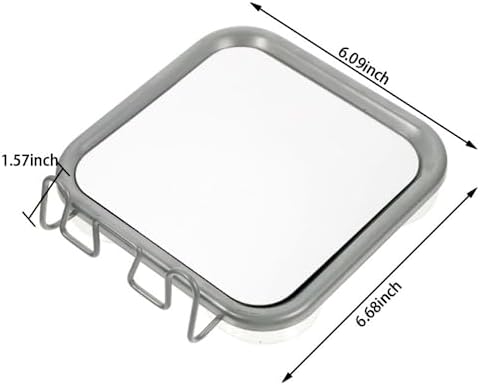 Samlee Fogless Shower Mirror with 4 Suctions 1
