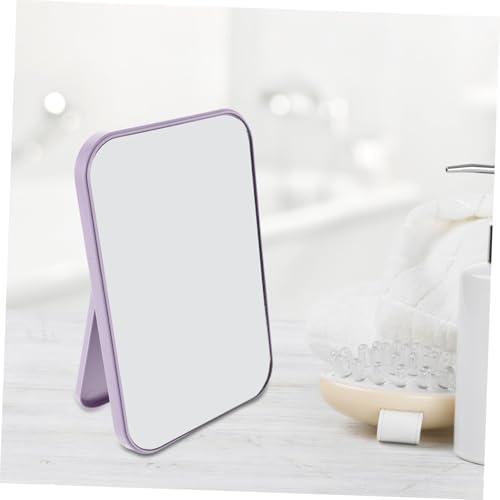 PartyKindom 2Pcs Portable Desktop Makeup Mirror with Stand 1
