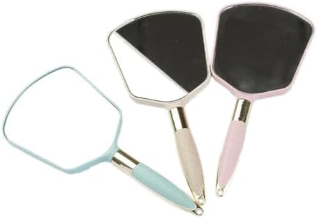 Handheld Makeup Mirror with Ergonomic Handle
