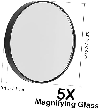 DEARMAMY Compact 5x Magnifying Mirror with Suction Cups