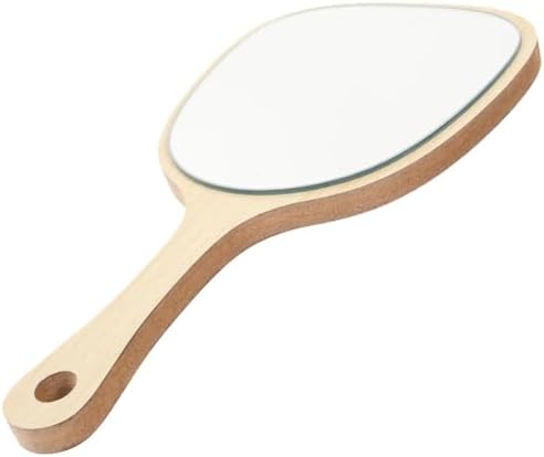 Bamboo Handheld Mirror - Wall Mounted Portable Vanity Mirror