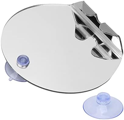 Fogless Round Mirror with Suction Hook for Shaving and Makeup