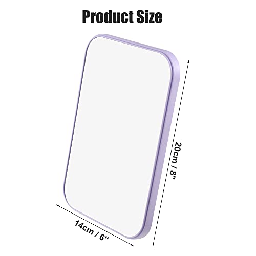 VOCOSTE Foldable HD Square Makeup Mirror Purple 8x6 Inch