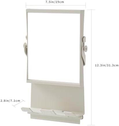 APLOP Fogless Shower Mirror with Magnification and Razor Holders