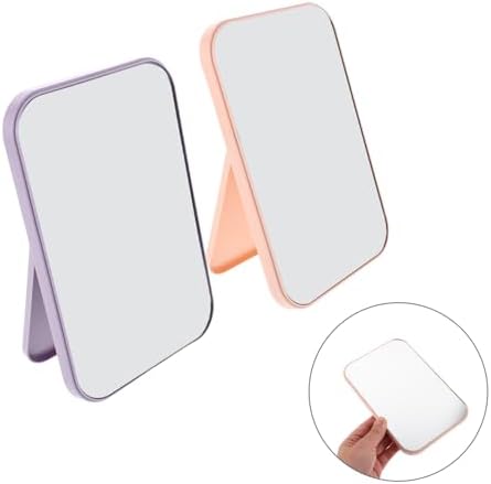 NOLITOY 2pcs Portable Makeup Mirror for Travel and Home