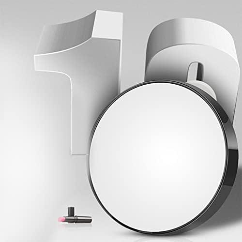HEALLILY 5X Magnifying Mirror with Suction Cups Black